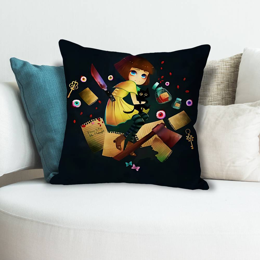 Game FFran Bow Anime Celebrity Merchandise AllMatch Printed Pillow Case Sofa Car Office Room Decoration Protector