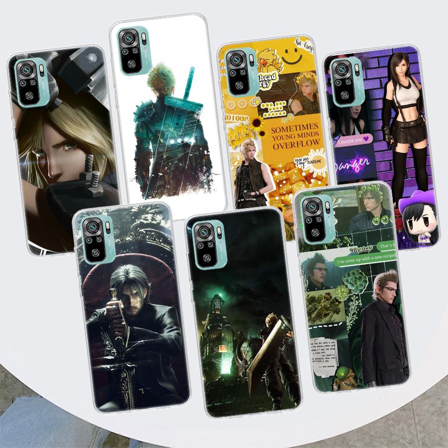 Final Fantasy Game Phone Case For Xiaomi Redmi Note 14 13 12 12S 11 Pro Plus 11S 10 10S 11T 11E Soft Transparent Shell Cover 13