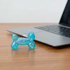 Dog Shape Sensory Toy Stress Relieving Balloon Toy Soft Glitter Squeeze Clear Puppy Fidget for Anxiety Relief