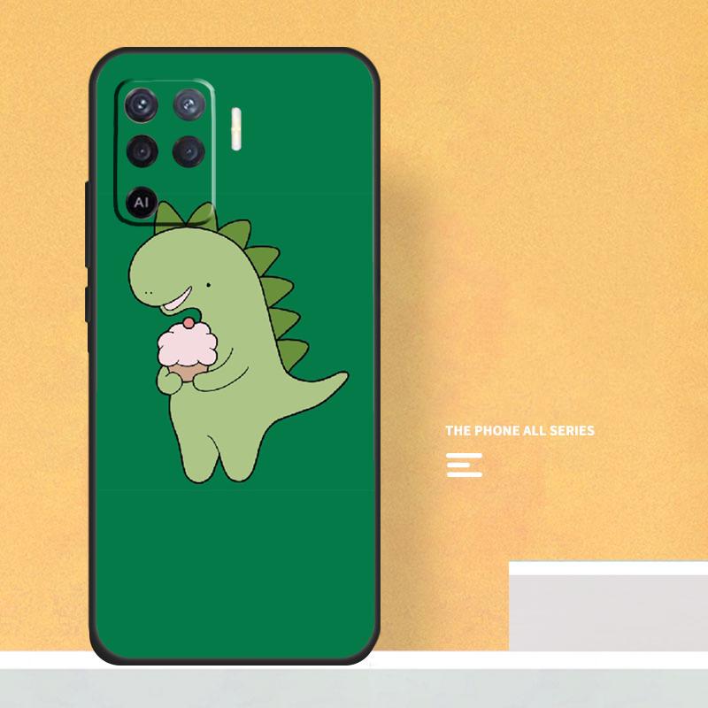 Dinosaur Pattern Case For Oppo A40 A60 A80 A78 A98 A58 A38 A18 A54 A74 A94 A96 A76 A16 A15 A17 A57 A5 A6 Pro