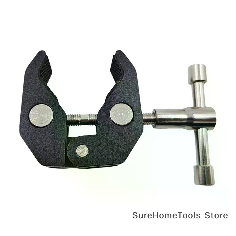 1 Set 1/4 Screw Clip CNC Metal Super Clamp With 360° Mini Ball Head Quick Release Clamp Bracket Tripod Mount For DSLR Camera