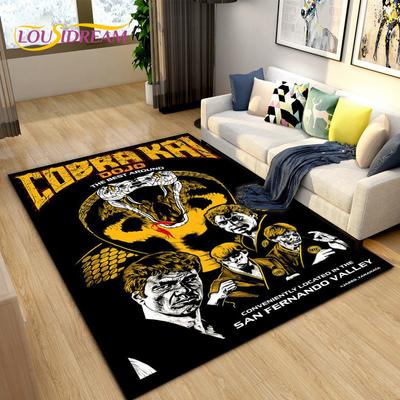 Cobra Kai Amanda TV Karate Alan Halısı Büyük, Oturma Odası Yatak Odası Kanepe Kapı Paspası Dekorasyonu için Halı, Çocuk Oyun Kaymaz Yer Matı
