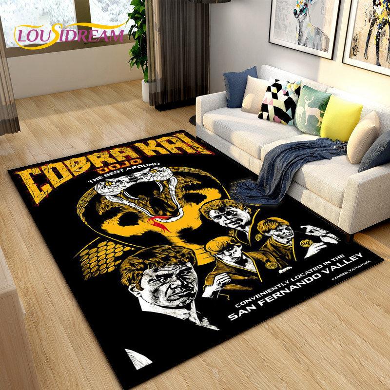 

Cobra Kai Amanda TV Коврик для карате, большой, ковер для гостиной, спальни, дивана, коврик для украшения, детские игры, нескользящий напольный коврик