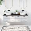 VidaXL Bathroom Countertop Dark Grey 180x50x4 Cm Treated Wood 3156261