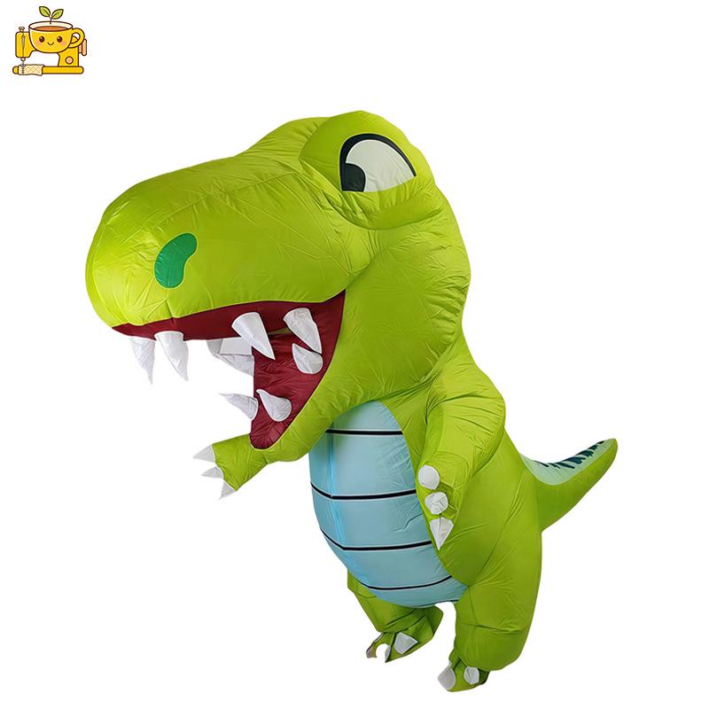 Cross-Border Halloween Inflatable Dinosaur Costume for Kids - Party & Prank Fun