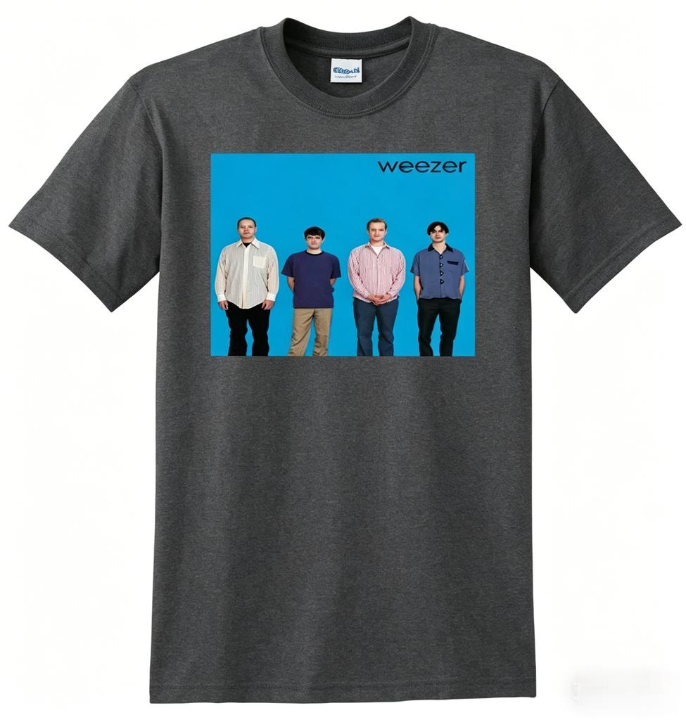 WEEZER Tshirt Album Vinyl Album Cover Summer Unisexs Womens Printed Cotton Oversized Wide Matsubara Style Fans Gift