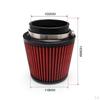 Filter Intake Induction Cone Shape Washable for Car Truck Vehicle Modification Red