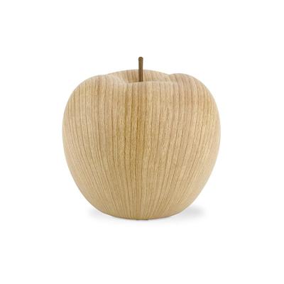 Ceramic Wood Grain Quality Interior Money Bank Paperweight Object Scandinavian Modern Natural MoneyBank Apple