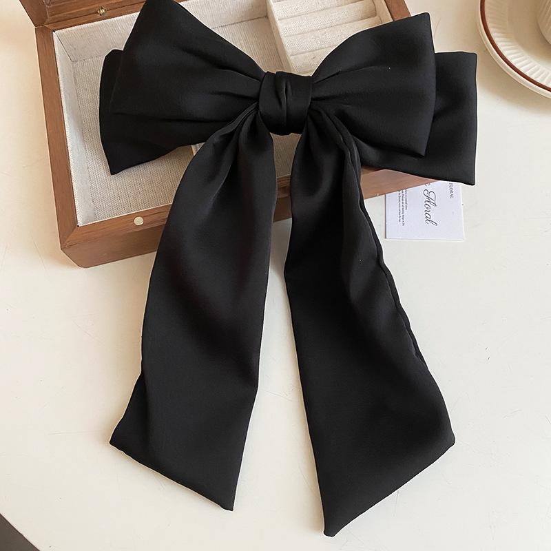 1/3 Pcs Sweet Pink Bow Hairpins Solid Color Bowknot Hair Clips Women Girls Soft Satin Barrettes Clip Wedding Hair Accessories