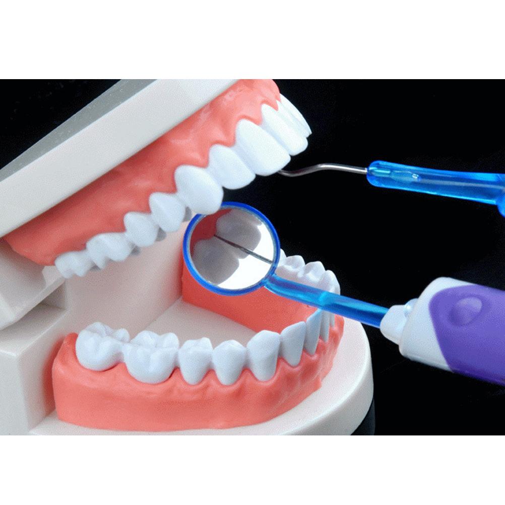 3Pcs Teeth Cleaning Kit LED Light Oral Mirror Hook Tooth Grinding  Oral Care Kit