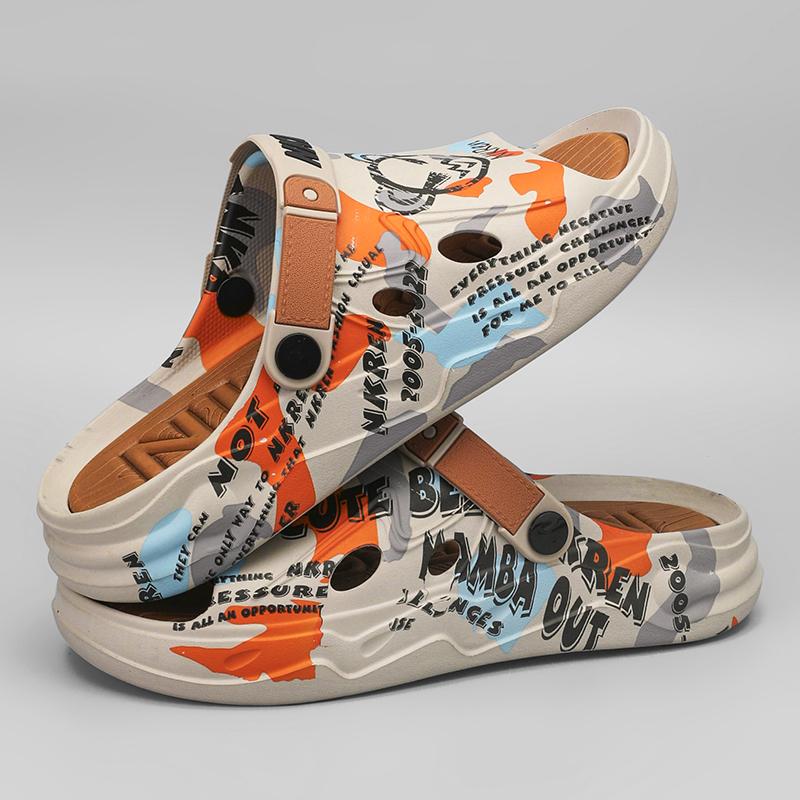 2025 New Men Slipper Summer Shoes Sneaker Korea Style Water Beach Sandals EVA Casual Sports Clogs Men Shoes Slipper Sandals