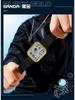Sanda New Electronic Astronaut Watch – Square Strap, Detachable, Digital for Teens and Students