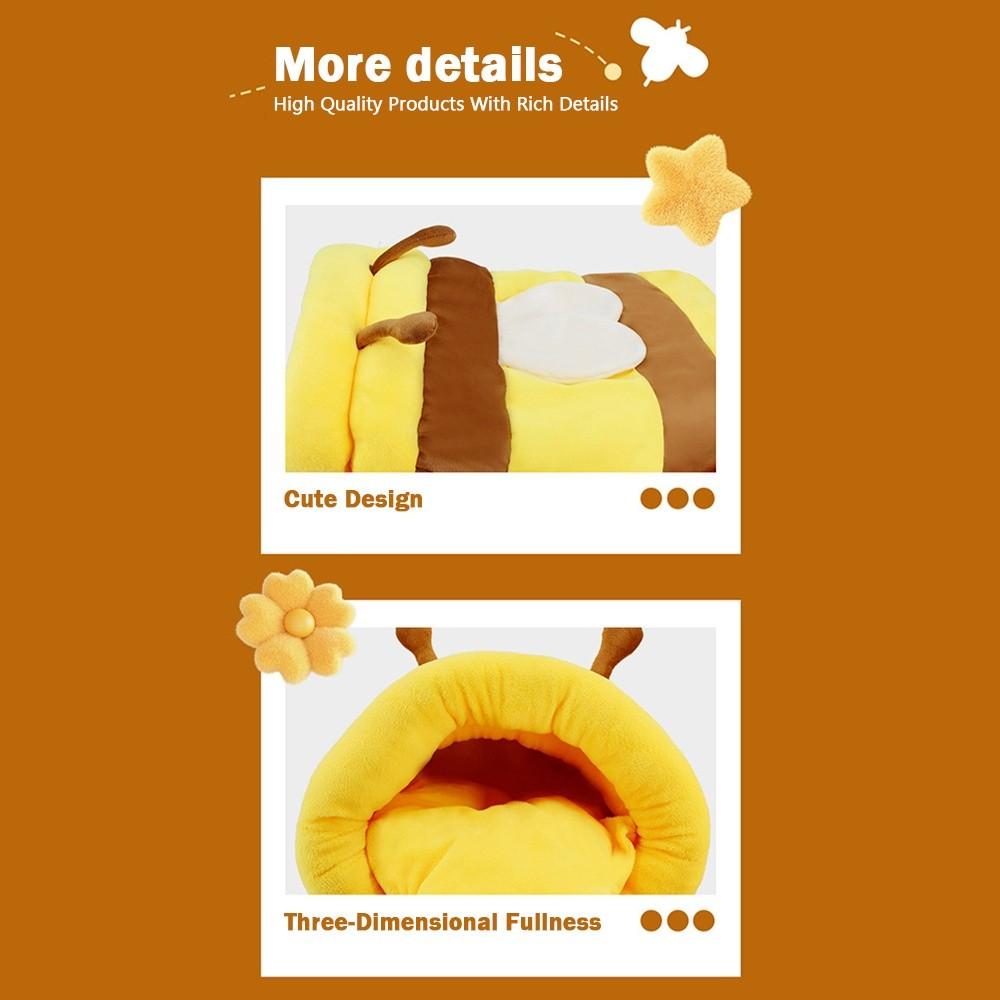 Kältesicherer Katzenschlafsack Honigtopf Höhle Haustier Katze Bett Neu Mit Honig gefülltes Katzenbett