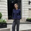 Women S Long Sleeve Ruffled Knit Cardigan Solid Color Casual Sweater