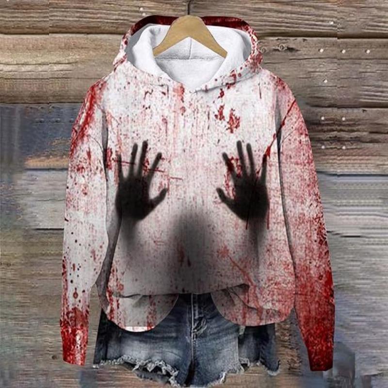 Spring And Autumn Fashion Men's Hoodie Bloody Cosplay 3D Print Hoodies Street Casual Boy Sweatshirt Women's Oversized Top Clothing
