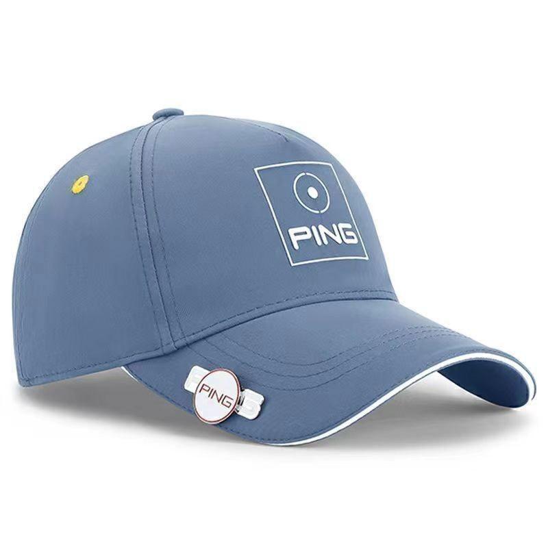 YZ Household PING Klassiek Heren Dames Zomer Golf Sneldrogend Ademend Hoed Mode Casual Vizier Petten blauw