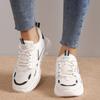 Women's Autumn Breathable Mesh Casual Sports Shoes, Black Soft-Soled Lightweight Dad Footwear.