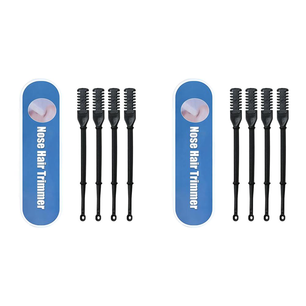 8/4PCS Nasal Hair Cutter For Women And Men Safe Portable Manual Nose Hair Cutter 360 Degree Rotating Clippers Nose Hair Trimmer