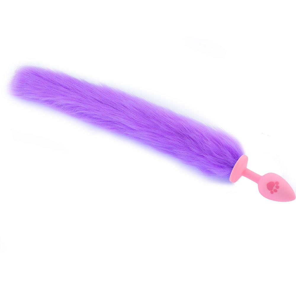 SM Training Cat Scratching Tail Role Play Masturbation Sex Toy Silicone Fox Tail Butt Plug Adult Sex Product