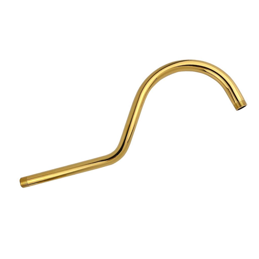 High Arc S Shaped Shower Arm Fashionable Shower Arm Luxury Bathroom Upgrade Steel for Stylish & Rust Frees Bath Space
