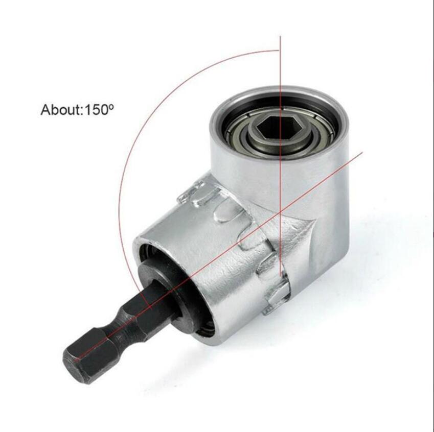 Impact Drill Driver Bit Set Extension Socket Adapter Hex Shank Right Angle