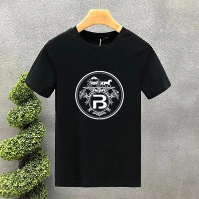 2024 Nieuwe Hoge Kwaliteit Oversized Luxe Merk Carriag B 100% Katoen Print T-shirts Zomer Harajuku voor Mannen/Vrouwen Korte Mouw T-shirt