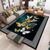 Modern Chinese Style Area Rug Living Room Coffee Table Bedroom Floor Mat Minimalist Luxury Round Printed