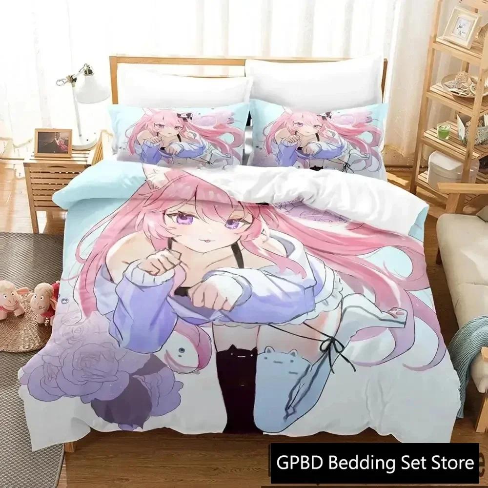 3D Print Anime Nyatasha Nyanners Comfortable Duvet Quilt Cover Pillowcase Bedding Set Children Bedroom Decoration Home Textile