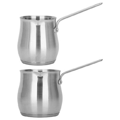 Precisions Turkish Coffee Kettle Stainless Steels Ergonomic Spout Milk Warmer Coffee Pot for Controlled Pouring