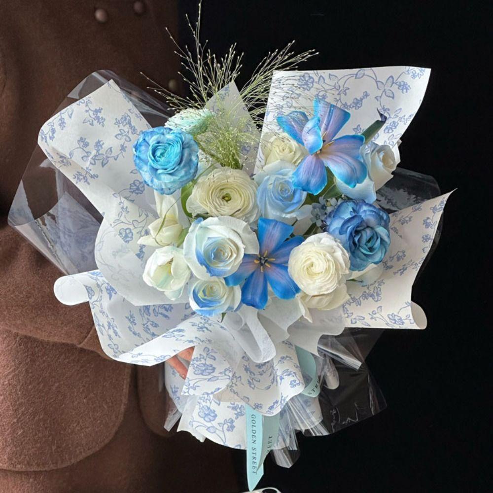 10pcs Waterproof Flower Wrapping Paper Wedding Bouquets Packing Material  Gift Presentation