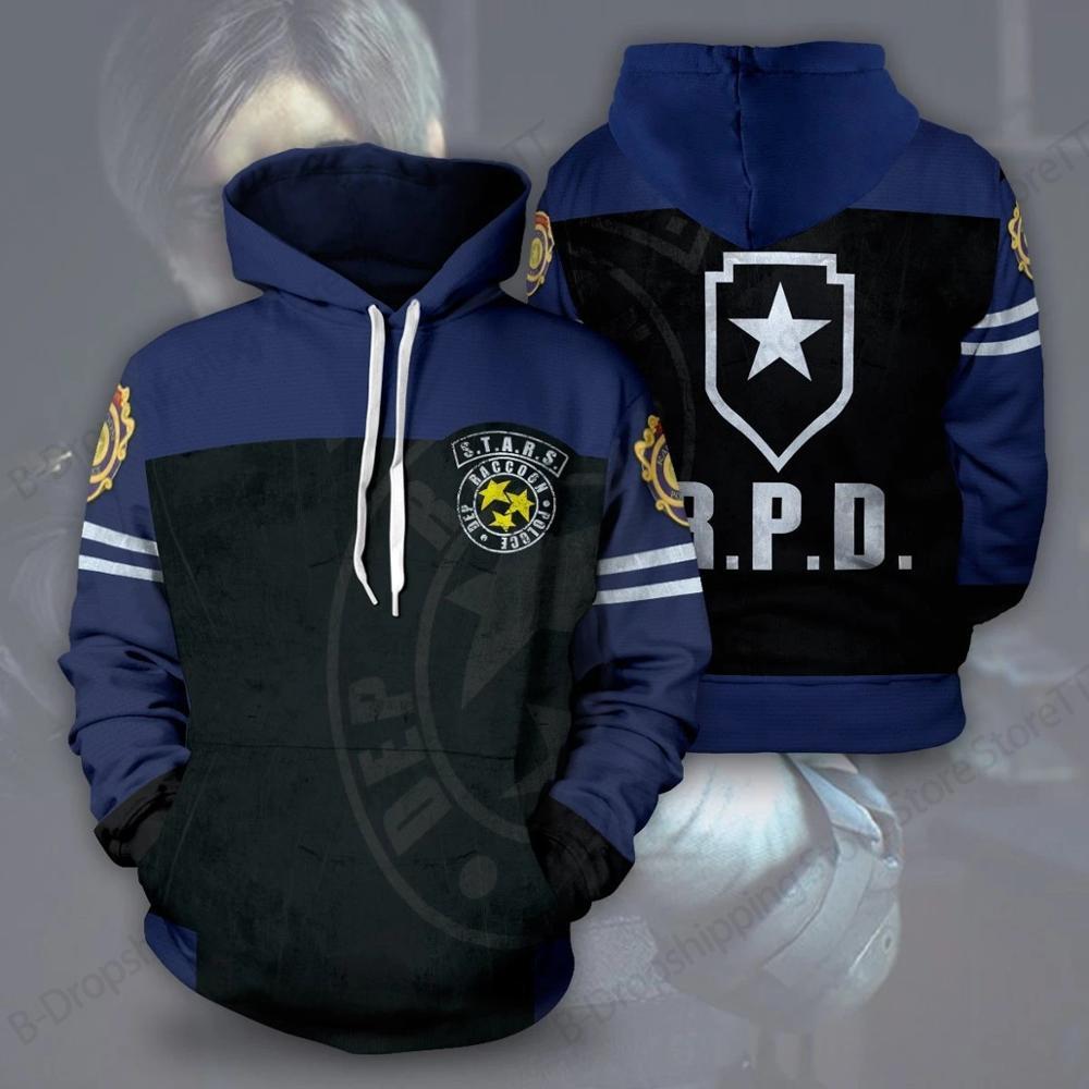 Men Hoodies Resident Evil 3d Print Hoodie Men Women Fashion Hoodie Sweatshirt Cosplay Sweats Men Clothes Unisex Apparels Street