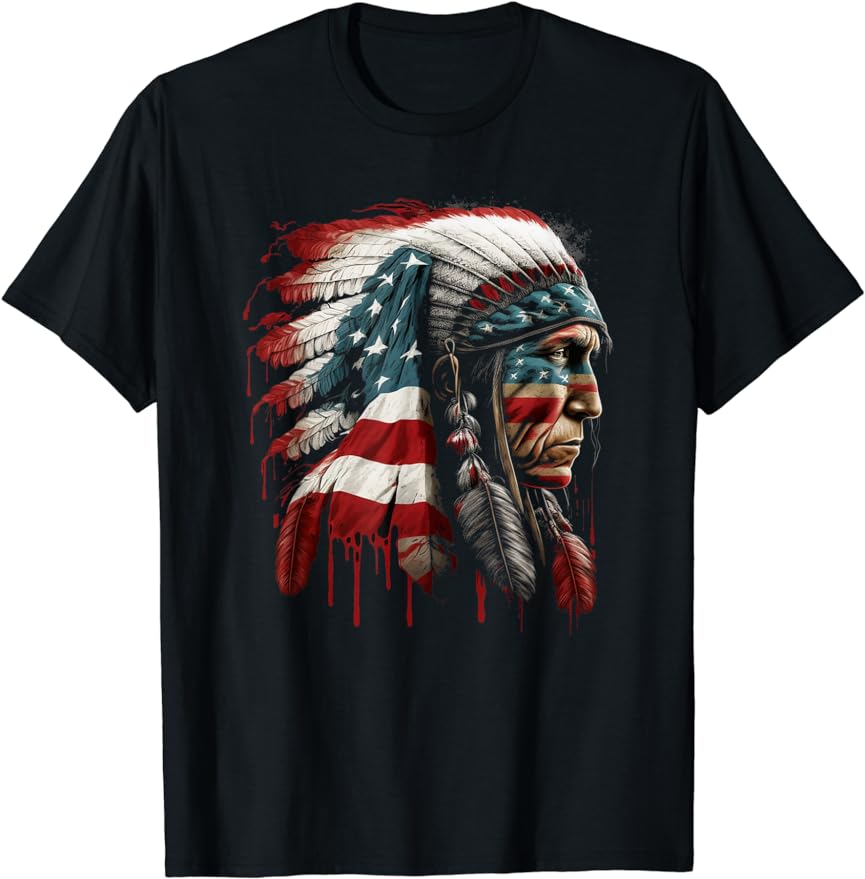 

Коренное Наследие Разноцветные Перья Индейский Коренной Американец Футболка Бестселлер Четыре Сезона Мужская Футболка Индеец Мотоцикл 4XL