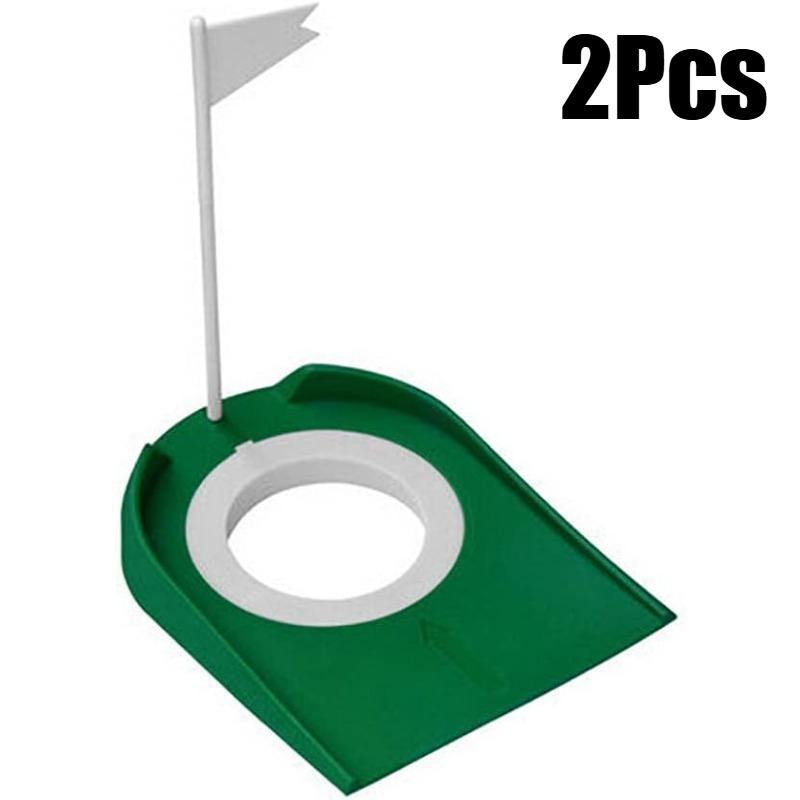 Golf Putting Cup with Flag Practice Training Tools Golf Putting Hole for Kids Adults Office Garage Yard Practice Putting Cup