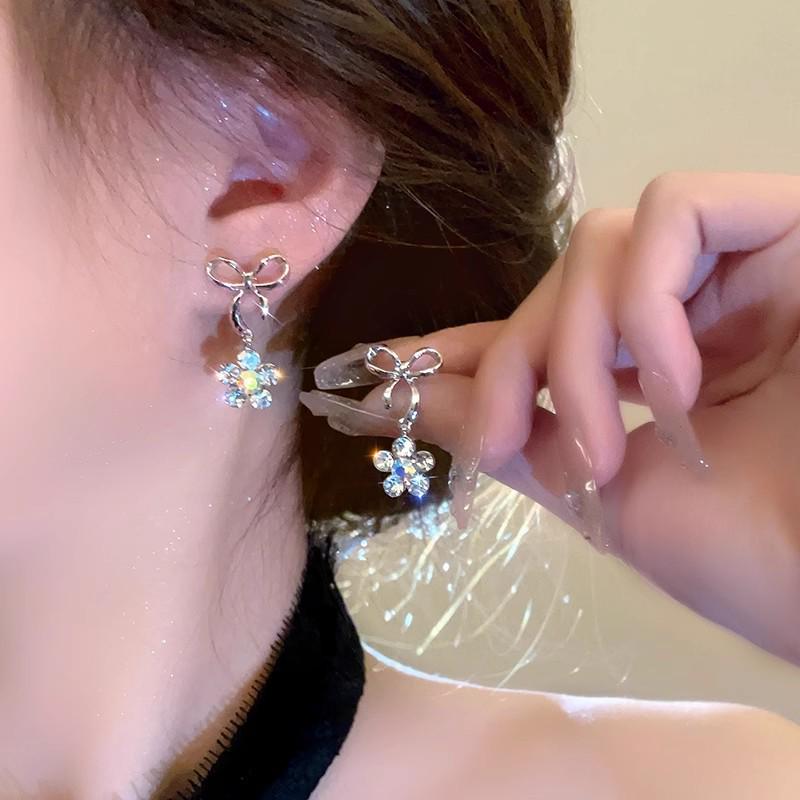 2025 High-End Silver Flower Earrings - Spring & Summer Collection for Women