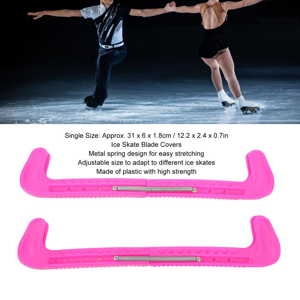 1 Pair Ice Skate Blade Covers   Skating Blade Guards   Plastic Blade Protector