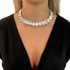 Fashion New Shiny Crystal Collarbone Chain Neck Chain, Women'S European And American Sexy Party Dance Necklace