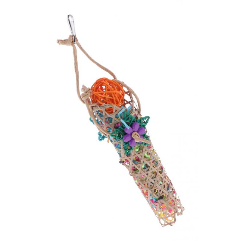Set of Rattan Toys Birds Chew Macaws