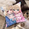 Anime Game FUWAMOCO Pillow Case Fashion Square Pillowcase Bedroom Sofa Room Ins Decoration Leisure