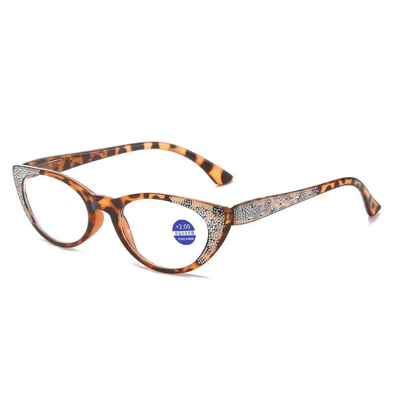 Anti-Blue Light Reading Glasses Women's Trend Frame Reading Glasses Eye Protection Presbyopia Eyeglasses +1.0 To +4.0