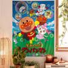Anpanman Tapestry, Cute Cartoon Character Print Wall Hanging for Bedroom, Living Room, Dorm & Kids Room Decor