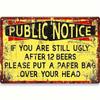 Retro Metal Sign Poster Wall Art Decor Tin Plate