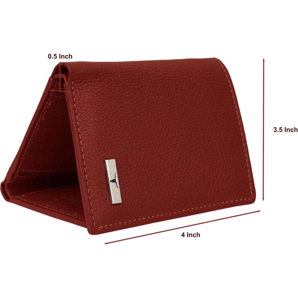 NEW Men Casual , Genuine Leather RFID Wallet  (6 Card Slots)