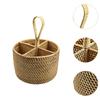 Utensil Holder Tableware Storage Holder for Spoon Fork Basket Woven Condiment Organizer for Dining Room Cooking Picnic