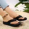 Encomende um tamanho acima flip flop feminino plataforma flip flop 2024 verão chinelos de banheiro ao ar livre sapatos de praia sandálias leves slides sapatos femininos para mulher