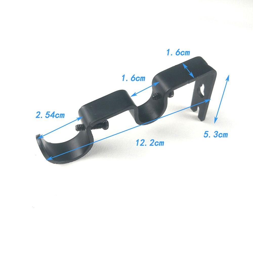 Portable Hanger Holder Window Frame Double Hang Hanging Rack Hook Fixed Clip Curtain Rod Brackets Shower Curtain Pole Bracket
