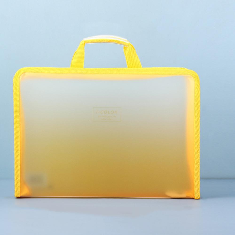 

Водонепроницаемая сумка для файлов на молнии формата А4, органайзер для файлов, новая канцелярская сумка для офиса жёлтый