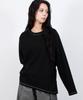 Deumakeu Diagonal Stitch Medium Fit Long Sleeve Black