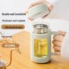 Large Capacity Double-Layer Insulated Glass Tea Cup, Anti-Scalding, Suitable for Office or Home Use, In Stock