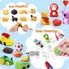 assembleable erasers for elementary school students and other Assorted animal perfect as gifts or decorations random Cute, students. designs, (50