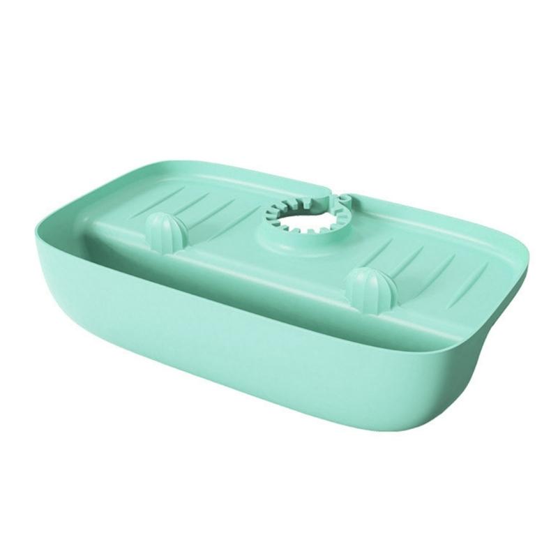 

Бытовая силиконовая полка для слива раковины, кран, водонепроницаемая полка для слива, водосборная прокладка, губка, тряпка, стальная вата, ящик для хранения гаджетов светло-синий